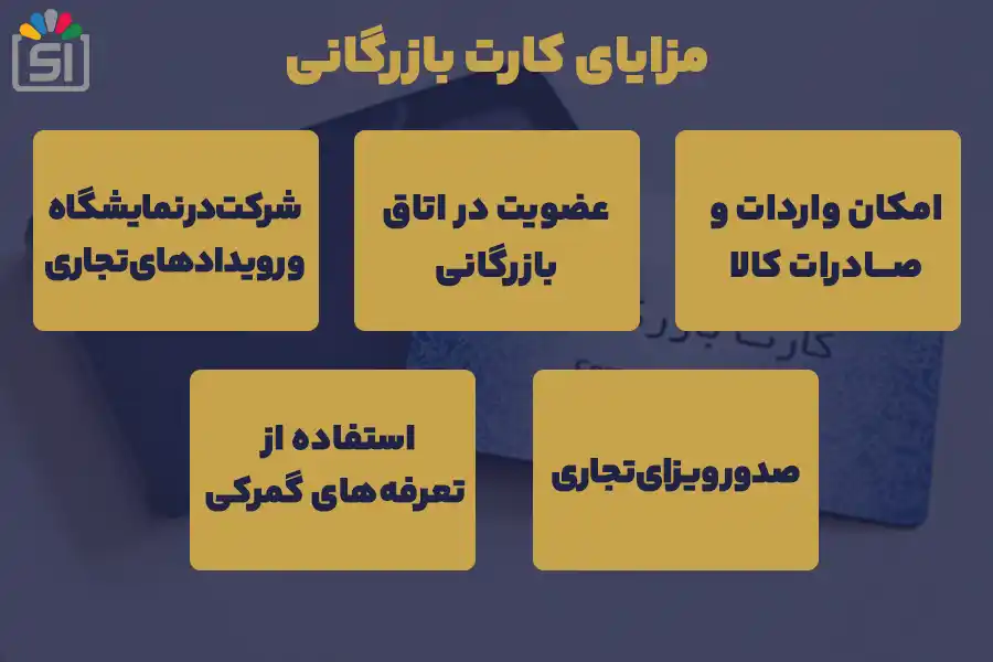 مزایای کارت بازرگانی