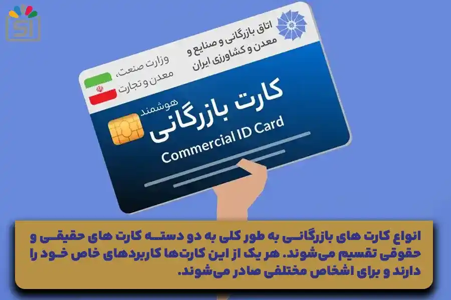 انواع کارت های بازرگانی